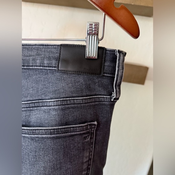 Madewell|Classic off Black/gray Women's Jeans,10” high rise skinny crop,size 32• - Picture 9 of 16